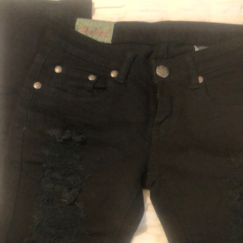 Machine Black Skinny Jeans Classic Fit - Picture 3 of 11